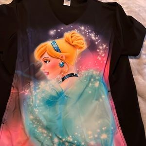 Disney Cinderella Scrub Top- 2XL